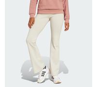 adidas Women's ESSENTIALS SMALL LOGO FLARED LEGGINGS, Wonder Alumina/White, XS