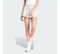 adidas Women's Essentials Small Logo French Terry Cargo Shorts, Wonder Alumina/White, L