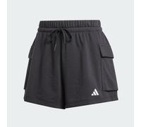 Adidas Essentials Small Logo French Terry Cargo Shorts Black XL Woman