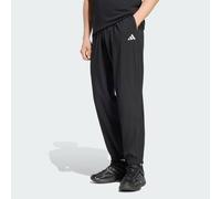 adidas Men's Essentials Small Logo Stanford Lite Woven Tapered Cuffed Pants, Black/White, XL