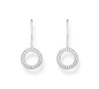 Essentials Sterling Silver Circular-Shaped Zirconia Earrings H2291-051-14