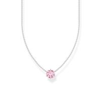 THOMAS SABO Silver With Pink Cubic Zirconia Necklace KE2210-051-9-L45V