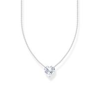 THOMAS SABO Silver Heart Cubic Zirconia Necklace KE2211-051-14-L45V