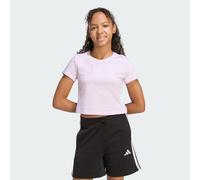 adidas Girl's Essentials Logo T-Shirt, ice Lavender/White, 13-14 Years