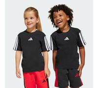 adidas Unisex Kids Essentials 3 Stripes Sleeve Shirt, Black/White, 5-6 Years