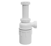 Essentials Universal to 40mm Telescopic Basin Bottle Trap | White | Polypropylene | 32mm