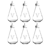 Essentials Vinegar Pot 6 Pack Durable and Stylish Dispenser 250g for Kitchen, Cooking, and Dining Easy Pour Design for Home and Restaurants by Zinnia