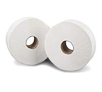 Essentials WX03811 Two Ply Jumbo Mini Toilet Roll, White, Pack of 1800