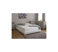 Essentials Zig Zag Memory Foam Hybrid Open Coil Spring Mattress Starlight Beds White EU Single