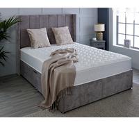 Essentials Zig Zag White Memory Foam Spring Mattress 19cm Deep Starlight Beds White EU King
