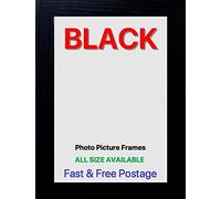 Essentialss Black 11 x 9 inch Poster Frames (Various Orientations, High Clarity Plastic Glass, Wall Mount)