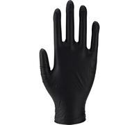 Essentialz Black Nitrile Disposable Gloves, Medium, Pack of 50, Latex-Free, Powder-Free, Food Safe, CE Certified, Extra Soft & Elastic for Cleaning, Cooking, Tattoo & Salon