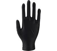 Essentialz Black Nitrile Disposable Gloves, Small, Pack of 50, Latex-Free, Powder-Free, Food Safe, CE Certified, Extra Soft & Elastic for Cleaning, Cooking, Tattoo & Salon