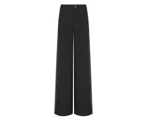 ESSENTIEL ANTWERP GORROR BLACK WIDE LEG PANTS 36