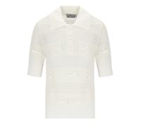 ESSENTIEL ANTWERP JARTS IVORY KNITTED POLOSHIRT S