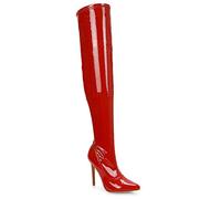 ESSEX GLAM Womens Over The Knee Thigh High Stiletto Heel Ladies Stretch Calf Boots Size 3-8