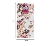 ESSEX - Patels Tea Towel, 45 x 65 cm, Kitchen Towel, 100% Cotton, Flowers - Grey