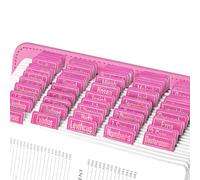 EssexWares - Pink with Rose Gold Metallic Color Border Bible Tabs for Old and New Testament, 80 Large Print Tabs for Bible Study, Water-Resistant and Durable Index Tabs for Women and Men - 1.7" Wide