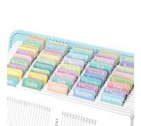 EssexWares - Spring Pastels Bible Tabs for Old and New Testament, 80 Large Print Tabs for Bible Study, Water-Resistant and Durable Index Tabs for Women and Men - 1.7" Wide