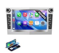 ESSGOO 4+64G Android 14 Wireless Carplay and Android Auto 2 DIN Car Stereo Radio For Vauxhall/Opel Corsa C D Zafira B Astra G H, 7 inch Touchscreen Bluetooth FM GPS SWC Navi WiFi - Sliver