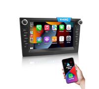 ESSGOO 4+64G Android 15 Car Stereo with Wireless Carplay and Android Auto for Vauxhall Opel Corsa C D Zafira B Astra G H, 2 DIN 7 inch Touchscreen Bluetooth Radio with FM GPS SWC Navi WiFi