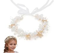 Esshogo 1 Piece Girl's Hair Piece, Vine Rhinestone Women's Headband, Bridal Headpiece, Flower Crown Headband, Elastic Adjustable Headband, Pearl Headband Crown Stra