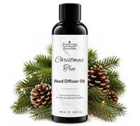 Essican Purelife Christmas Tree Reed Diffuser Oil Refill 100ml | Luxury Oil Diffuser Refills, Fresh Evergreen for Home Office or Car, Gentle Room Fragrance, Aromatherapy, Long-Lasting Scent