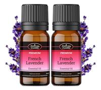 Essican Purelife Premium Pure Lavender Essential Oils 10 ml x 2, Aromatherapy Essential Oils for Candle Making, Soap & Bath - Haircare & Skincare - French Lavender for Sleep in Amber Bottle