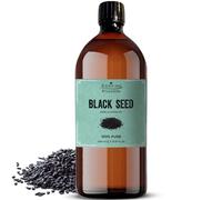 Essican Purelife Pure Black Seed Oil for Hair 1000ml, 100% Pure Natural Black Cumin Seed Oil, Cold Pressed Kalonji Oils for Skin, Nails & Body Oils - Natural & Rich in Omega 3 6 9 in Bottle for Hair