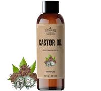 Essican Purelife Pure Castor Oil for Eyelashes 100ml, Fresh & Cold Pressed Castor Oil for Hair Growth, Skin Hydration, Eyebrow Oils Enhancement - Ideal for Body, Beard & Nails, Cruelty-Free