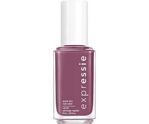 essie Expressie Nail Polish Quick Dry Formula, No Base Coat and Top Coat Needed, Vegan, Angled Brush, Pink Purple Nail Varnish 220 Get A Mauve On