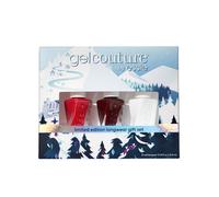 essie gel couture Long-Lasting Nail Polish 8-Free Vegan 3 Piece Holiday Longwear Nail Polish Set The Express: Reds That Shine 1 Kit