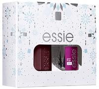 essie Russian Roulette Nail Polish/Good To Go Top Coat Winter Wonderland Duo Kit Makeup Gift Set for Women