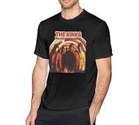 EssiSh The Kinks are The Village Green Preservation Society Awesome Black T-Shirt Printed Tee Graphic Top for Men Shirt XL