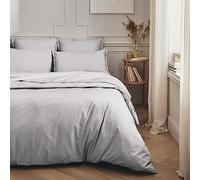 Essix Cotton Percale Duvet Cover, Première Pebble 200 x 200 cm