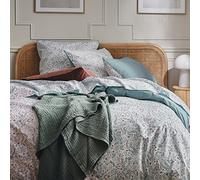 ESSIX Cotton Percale Duvet Cover, Under the Ocean, 240 x 220 cm, Light Blue