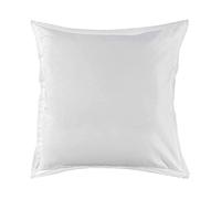 ESSIX d 68-10001-204037 SXU Square Pillowcase-Plain Cotton Sateen, White, 65 x 65 cm