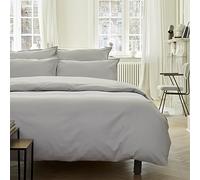 ESSIX Duvet Cover, Cotton Satin, Silver, 240x220 cm