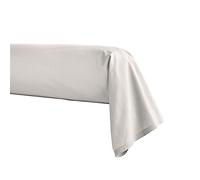 Essix First Cotton Percale Bolster Cover, Pearl Grey, 43 x 230 cm,