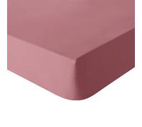 ESSIX Fitted Sheet, Cotton, Indian Pink, 160x200 cm