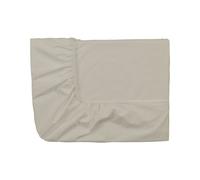 Essix Home Collection Fitted Sheet, Percale 80 Thread Count, Linen, 90 x 200 cm
