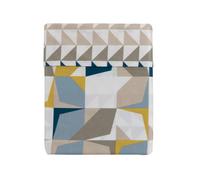 Essix Home Collection Percale Fitted Sheet, 80 threads, midnight blue, 160 x 200 cm