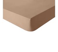 Essix Plain Cotton Fitted Sheet, Made in France, 140 x 200 cm