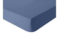 Essix Plain Cotton Fitted Sheet, Made in France, 160 x 200 cm