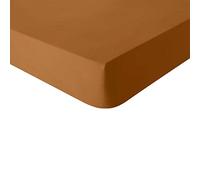 Essix Plain Cotton Fitted Sheet, Made in France, 90 x 190 cm, Plain