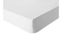 Essix Plain Cotton Fitted Sheet, Made in France, 90 x 200 cm, Plain