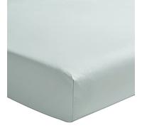 ESSIX - Plain fitted sheet in cotton percale, 30 cm corner, FIRST, 80 x 200 cm, Archipelago blue