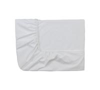 ESSIX Royal Line Cotton Percale Fitted Sheet, white, 2 x 90 x 200 cm