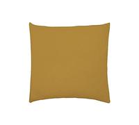 Essix Washed Cotton Double Gauze Pillowcase, Tendresse, Camel, 65 x 65 cm,