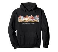 Esslingen am Neckar, hand-drawn cityscape Pullover Hoodie